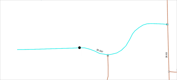 Centerline to be split by measure