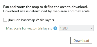 Download map window