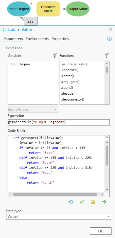 Defining functions in Code Block