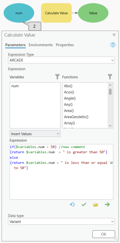 If-then-else expression in the Calculate Value tool