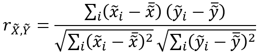 Neighborhood weighted average correlation formula