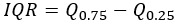 Interquartile range formula