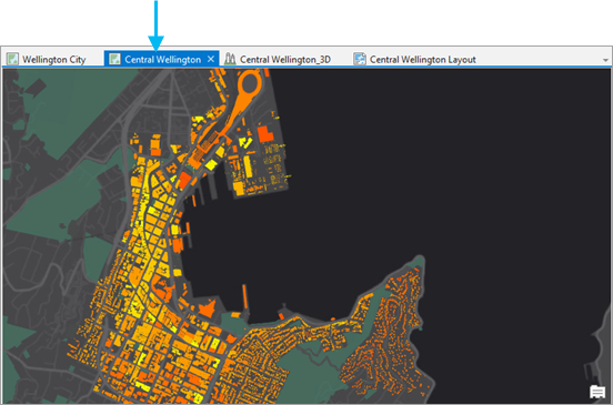 Vue cartographique Central Wellington