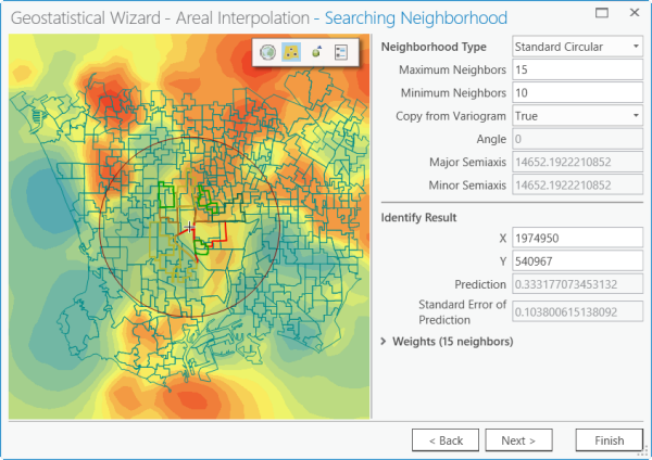 Fenêtre 3 de Geostatistical Wizard (Assistant géostatistique)