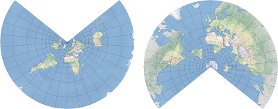 Exemple de projection conique conforme de Lambert