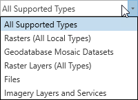 Formats raster pris en charge dans les outils de géotraitement