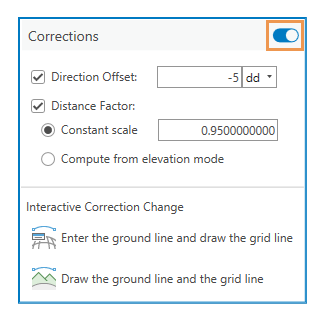 Bouton bascule Corrections des mesures