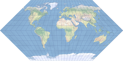 Exemple de projection Eckert I