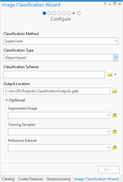 Page Image Classification Wizard (Assistant de classification d’image)