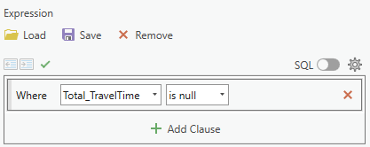 Contrôle d’expression Select By Attributes (Sélectionner selon les attributs)