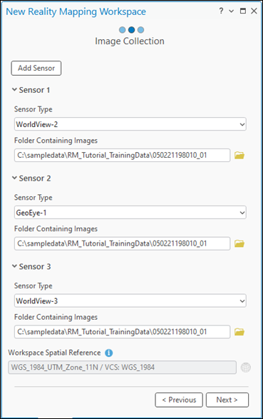 Ajouter plusieurs capteurs à une collection d’images