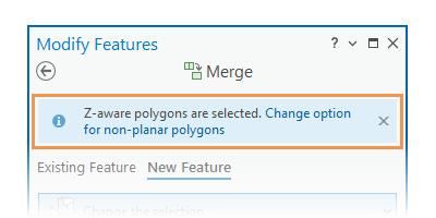 Lien vers la boîte de dialogue Options