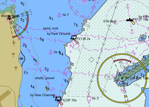 Exemple de carte électronique de navigation