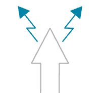 Exemple de l’option de règle Double Jog Arrow -(Flèche de double cran)