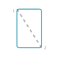 Guide de construction pour l’option de règle Enclosing Rounded Rectangle (Rectangle de délimitation à coins arrondis)