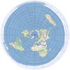 Exemple de projection cartographique azimutale équidistante