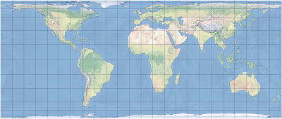 Exemple de projection de Behrmann