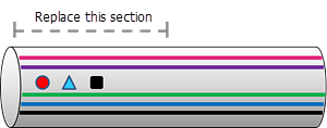 Section de conduite à remplacer