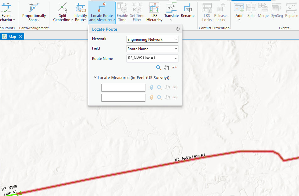 Options Locate Measures (Localiser des mesures)