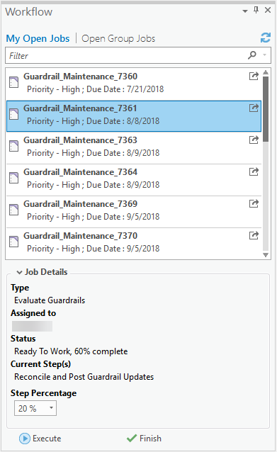 Vue d'ensemble de la fenêtre Workflow