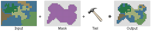 Le masque identifie les emplacements dans l’étendue de l’analyse qui seront inclus