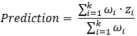 Formule de prévision IDW 3D