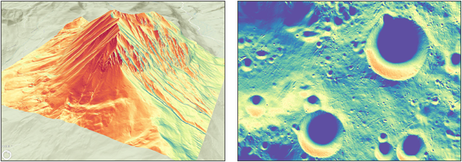 Rasters de rayonnement solaire pour la Terre et la Lune