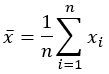 Formule de la moyenne