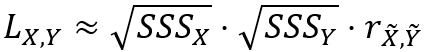 Formule approximative de la statistique L de Lee globale