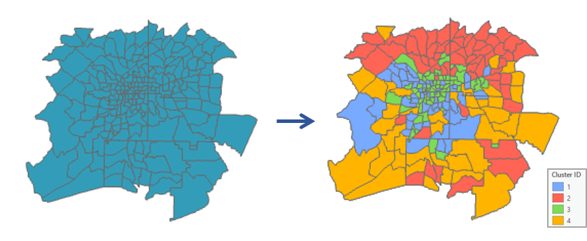 Illustration de l’outil Agrégation multivariée